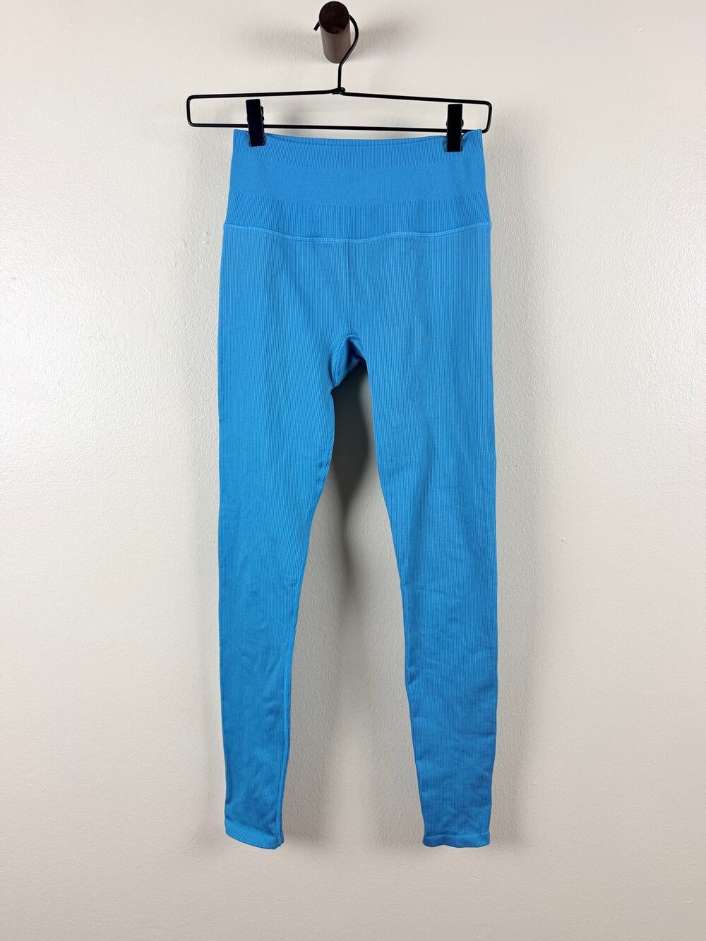 Alo Teal/Blue Yoga Mindful Movement Ribbed Leggings Womens XS Blue High Rise